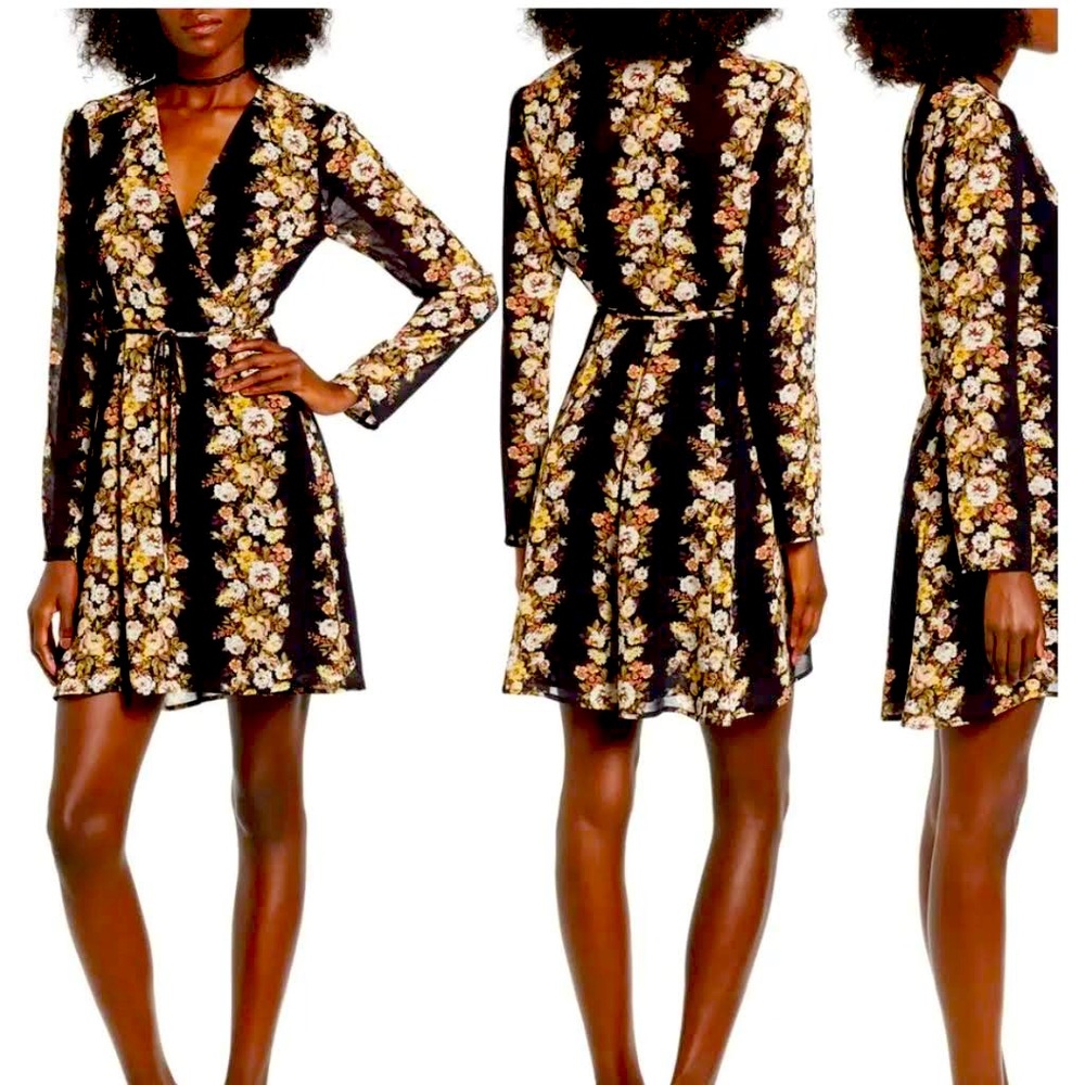 Wayf women’s Oleander wrap dress medium